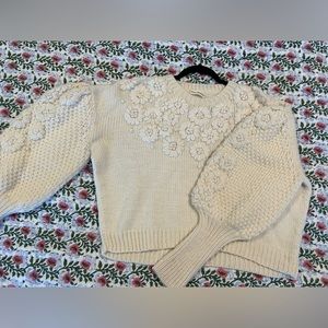 Stunning Ulla Johnson floral embroidered sweater. Worn only twice.